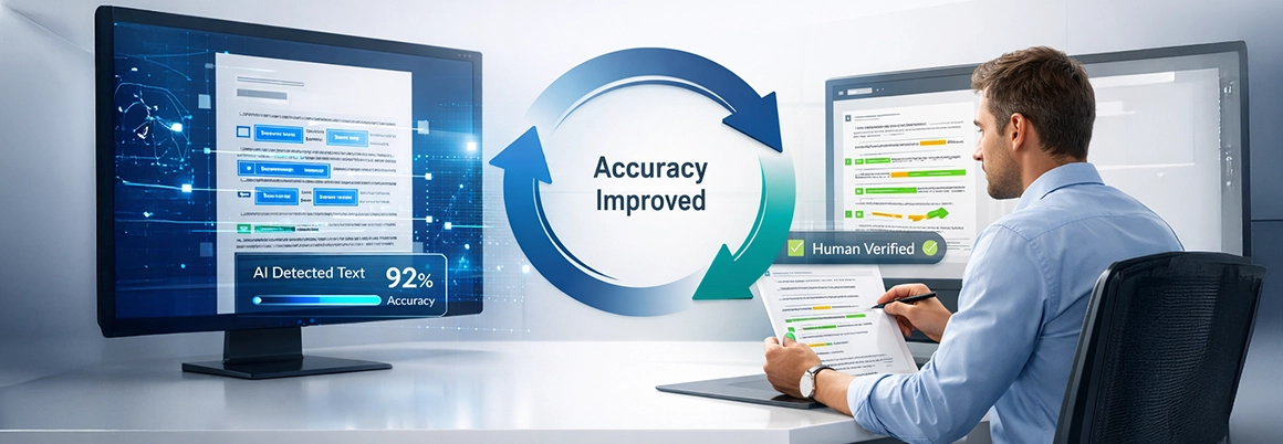 AI-Based OCR Solutions with Human Review for 99% Accuracy
